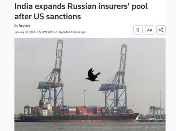 India supports Sogaz, Ingosstrakh and others under US sanctions