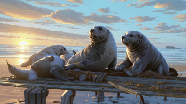 На берегу Каспия обнаружили больше 150 мертвых тюленей